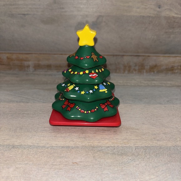 American Girl Bitty Baby Stacking Christmas Tree Santas Helper Toy Gold Star Top - Picture 2 of 7